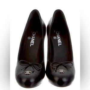 Chanel Interlocking CC Logo Heels